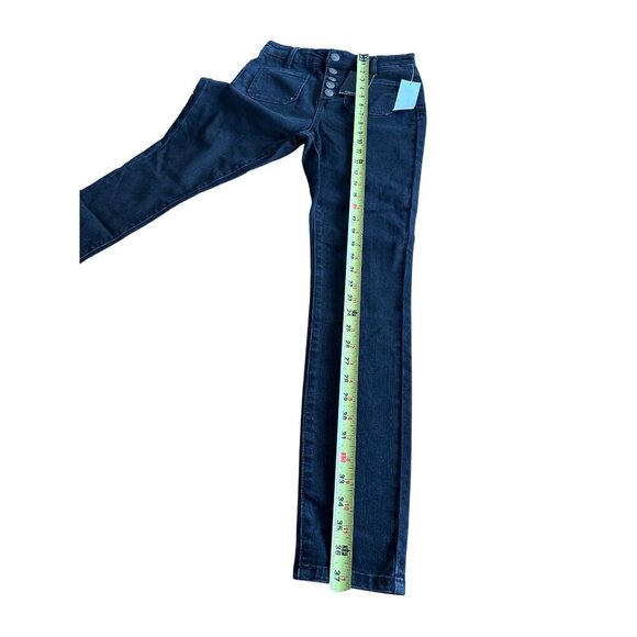 OAT New York Womens Button-Fly High-Rise Black Denim Jeans Size 25 NWT - Picture 5 of 13